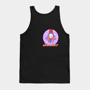 Cute jester with text Tank Top